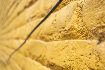 Macro Yellow wall texture