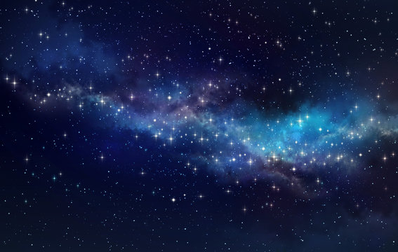 Star field in deep space