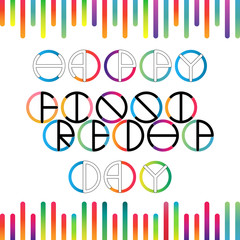 Happy Friendship Day Lettering