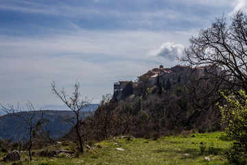 mountain top village france