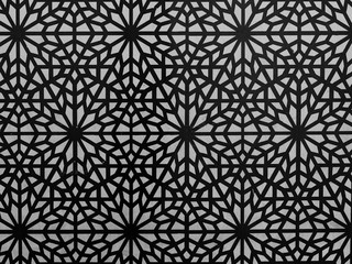 Vintage geometric floor tile style. Retro interior design concept.