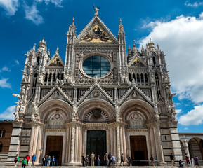 Cathedral in Historical city of Sienna Italy