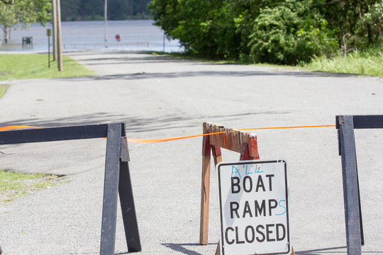 Boat Ramp Closed Flooded Road Closed