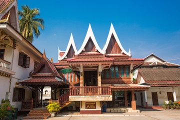 Tourist temple Old town in Laos
