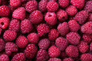 Ripe raspberry background
