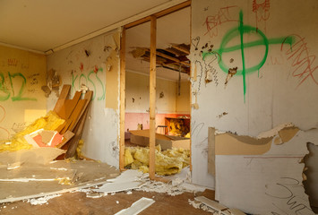 Destroyed room
