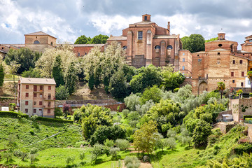 Fototapeta na wymiar Panoramic view of Siena, Italy
