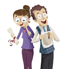 profesores con diploma