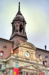 Fototapeta na wymiar Details of Montreal City Hall in Canada