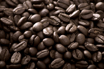 Whole coffee beans pattern