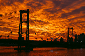 Obraz premium Most wiszący, Santa Fe, Argentyna
