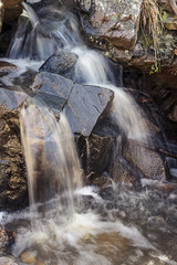 Tiny Triple Waterfalls in Motion