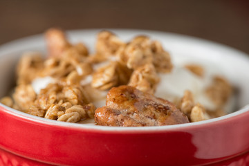Granola Almonds Honey and Greek Yogurt, Yum!