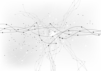 vector background abstract technology communication data Science