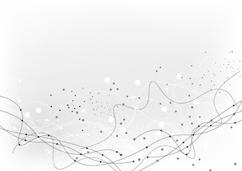 vector background abstract technology communication data Science