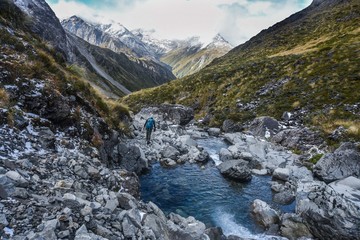 Obraz premium Mountain Rockpool Stream