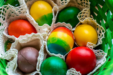 Colorful Easter eggs
