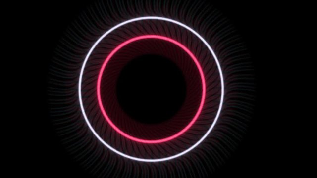 4k Abstract microwave halo pattern background,disco backdrop,signaling communications information,optical,swirl neon lights aura & rotation fancy pattern light,dynamic vj material. 