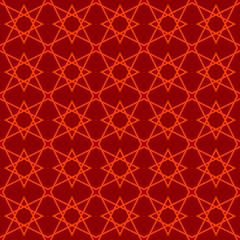 arabic red star pattern