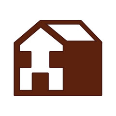 exterior house isolated icon vector illustration design