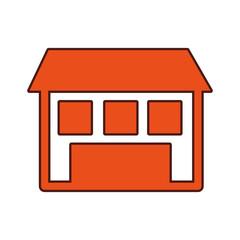 exterior house isolated icon vector illustration design