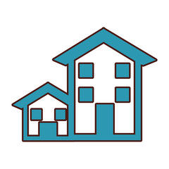 exterior house isolated icon vector illustration design