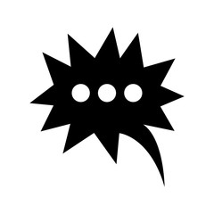 speech bubble icon over white background vector illustration