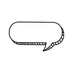 speech bubble icon over white background vector illustration