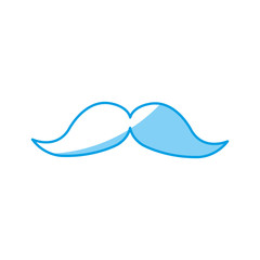 Obraz premium mustache icon over white background vector illustration