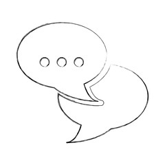 speech bubble chat icon vector illustration design