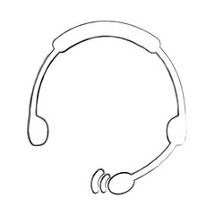 headset device isolated icon vector illustration design