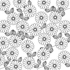 beautiful flowers background vector illustration design icon