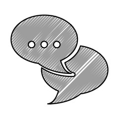 speech bubble chat icon vector illustration design