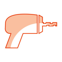 drill electric tool icon vector illustration design