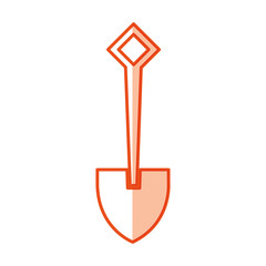 shovel tool isolated icon vector illustration design