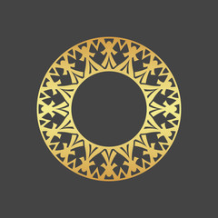 Abstract element for design. Gold star. Decoration.