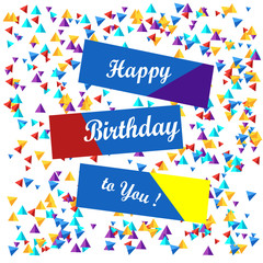 Colorful Happy birthday