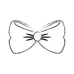 bow cute cartoon icon vector illustration graphic design