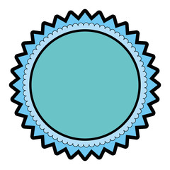 round decoration emblem icon vector illustration graphic design