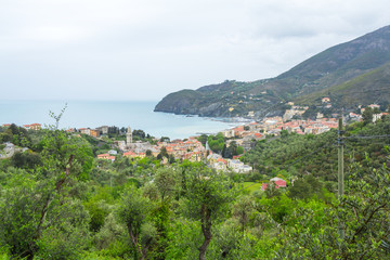 top view of Levanto, Italy