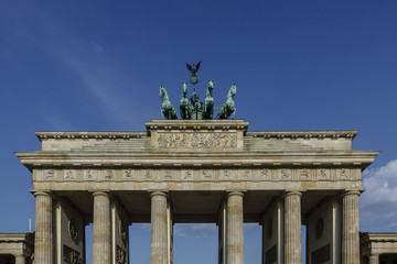 Brandenburg Gate - Brandenburger Tor in Berlin, Germany is one of the most known sites in Berlin...