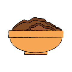 Fertile land for gardening icon vector illustration graphic design