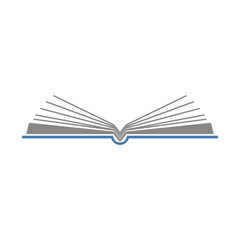 academic book icon over white background vector illustration