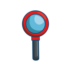 Magnifying glass lupe icon vector illustration graphic design