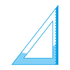 squad ruler icon over white background vector illustration