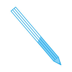 pencil icon over white background vector illustration