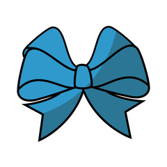 Decorative bow isolated icon vector illustration graphic design
