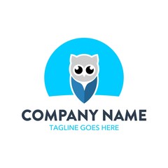 Unique Owl Logo Template