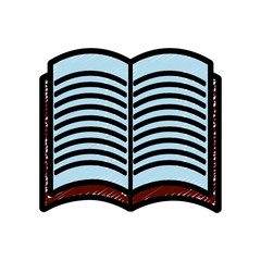 book icon over white background vector illustration