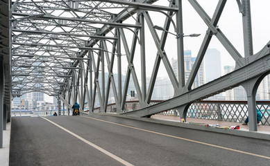 old iron bridge in shanghai